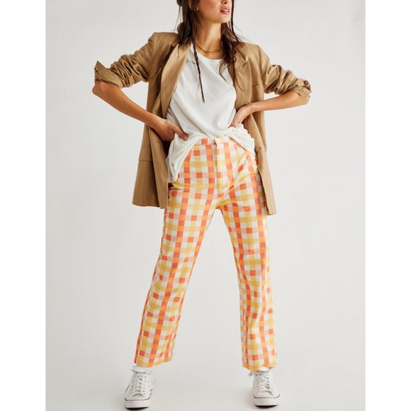 NWT Free People She's All That Printed Pants - Picture 1 of 10